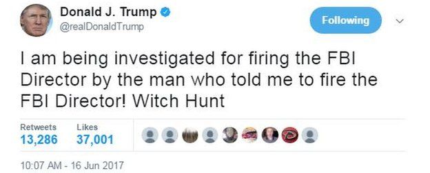 Thông điệp Twitter bất ngờ của ông Donald Trump