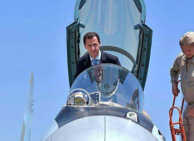Ông Assad cưỡi chiến đấu cơ SU-35 tại căn cứ không quân Nga