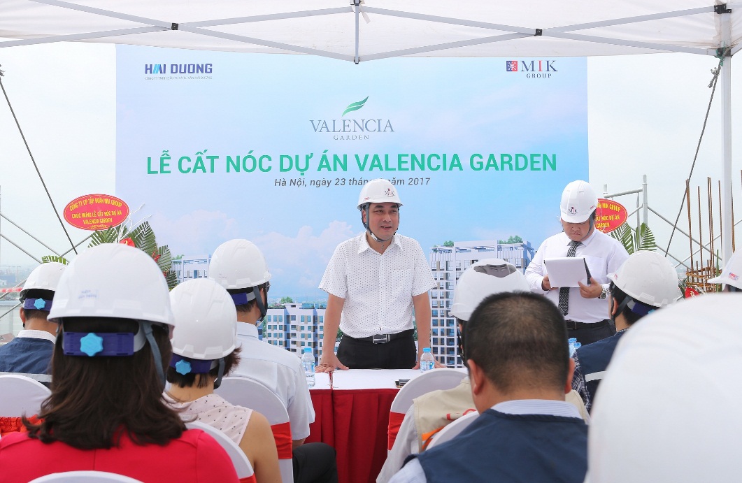 Chính thức cất nóc dự án Valencia Garden