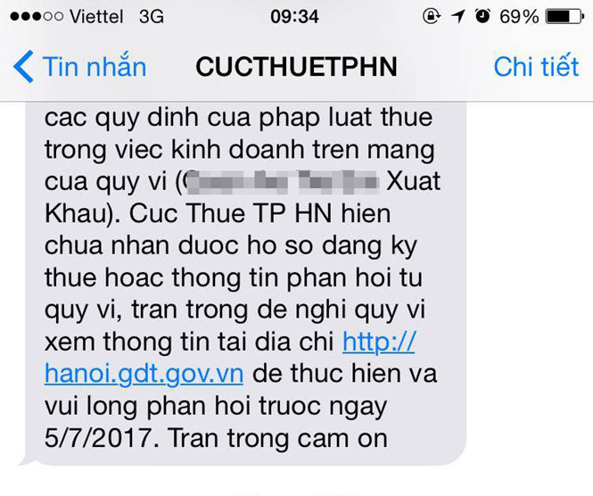 Chủ shop online kê khai thuế vì lo bị đóng tài khoản