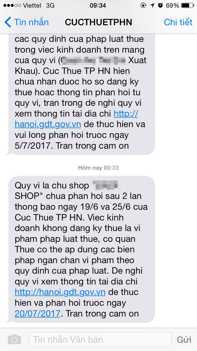 Chủ shop online k&ecirc; khai thuế v&igrave; lo bị đ&oacute;ng t&agrave;i khoản - Ảnh 1.