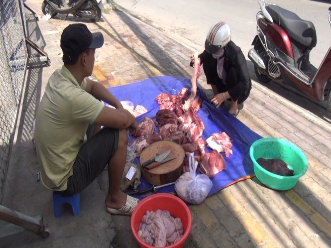 Dân tự 'giải cứu' heo, cơ quan chức năng lo heo bệnh trà trộn