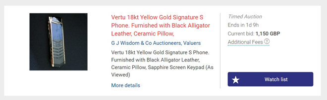 Vertu vỡ nợ, điện thoại siêu sang thanh lý giá bằng 1/10