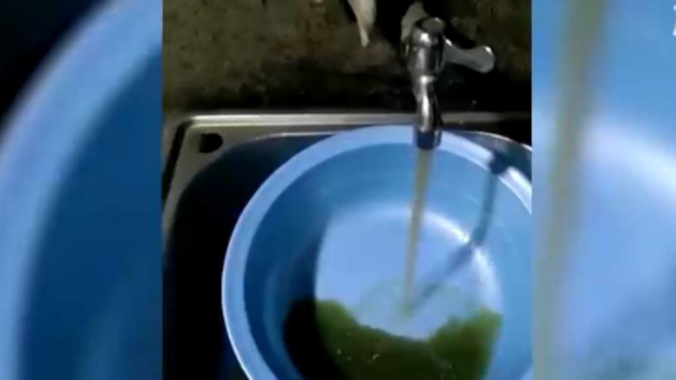 Trung Quốc: Tá hỏa vì nước máy chuyển sang màu xanh