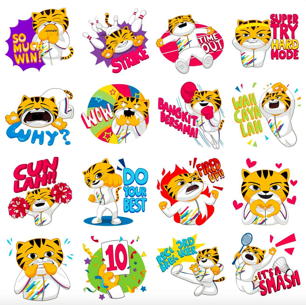 Facebook ra mắt bộ nhãn dán sticker Rimau cho SEA Games 2017