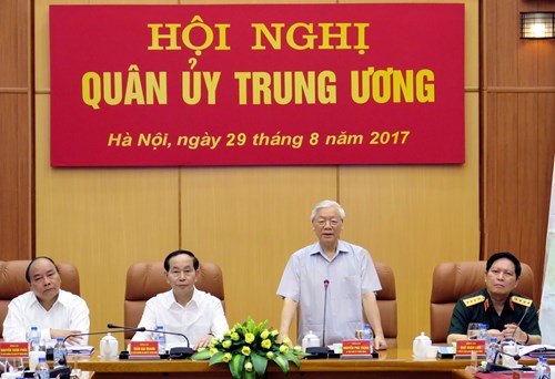 Tổng Bí thư Nguyễn Phú Trọng chủ trì hội nghị Quân ủy Trung ương