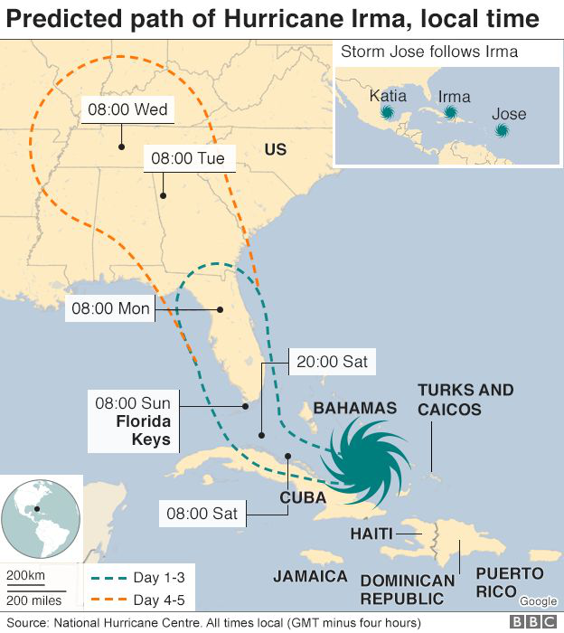 Mỹ: Cuộc sơ t&aacute;n lịch sử tr&aacute;nh si&ecirc;u b&atilde;o Irma - Ảnh 1.