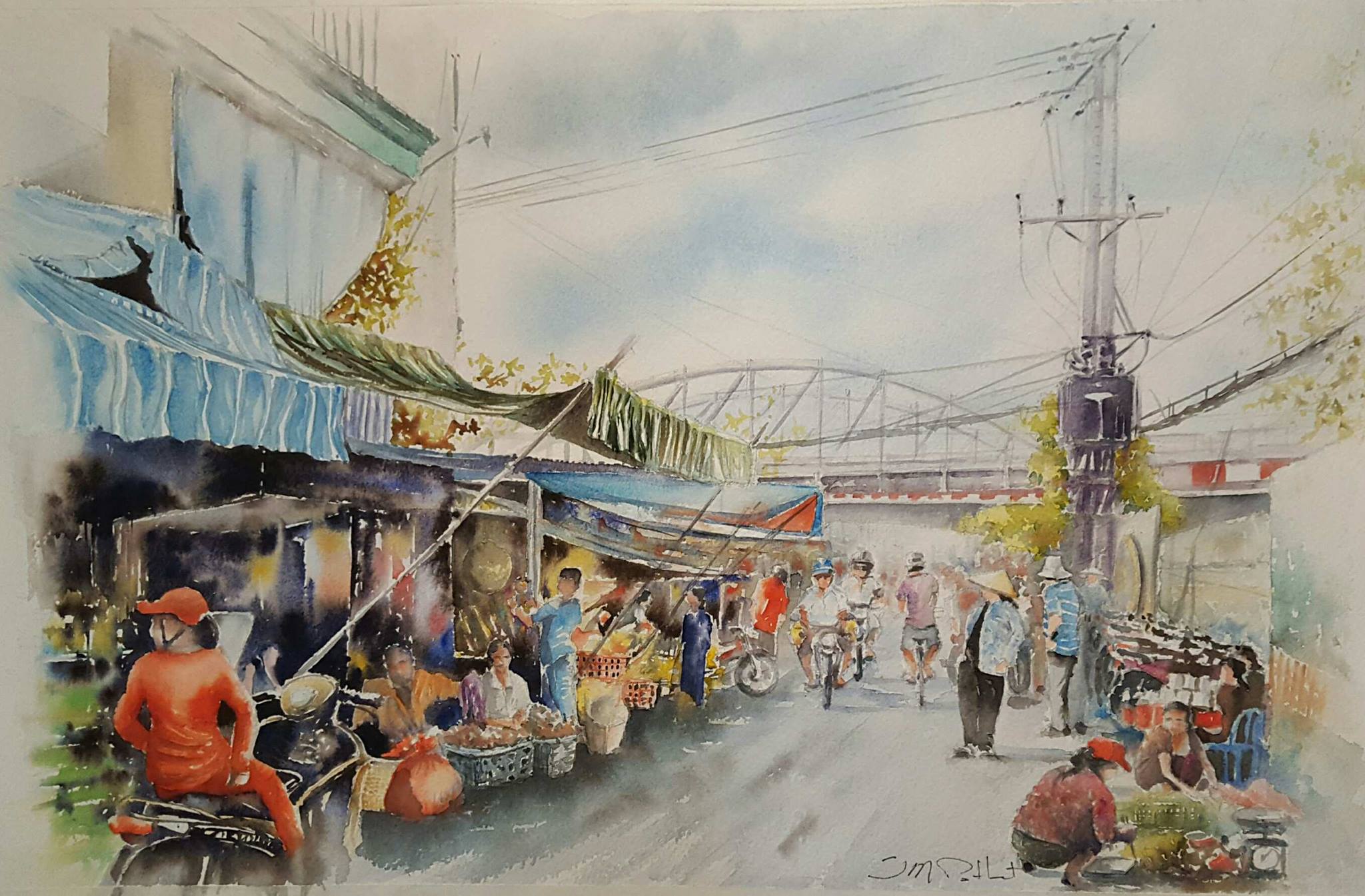 Họa sĩ Ph&aacute;p triển l&atilde;m tranh về Việt Nam tại bảo t&agrave;ng qu&ecirc; nh&agrave; - Ảnh 10.
