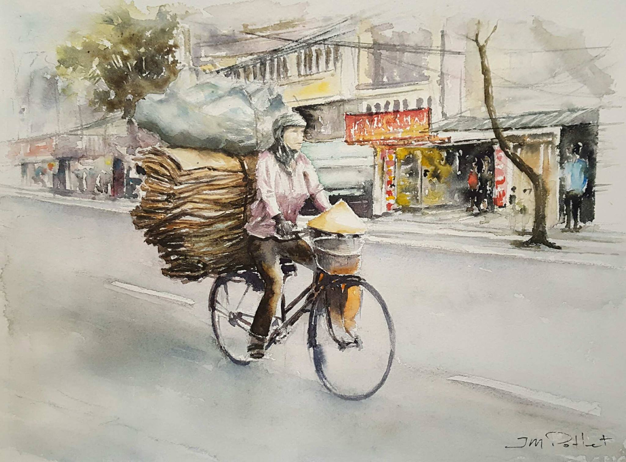 Họa sĩ Ph&aacute;p triển l&atilde;m tranh về Việt Nam tại bảo t&agrave;ng qu&ecirc; nh&agrave; - Ảnh 14.