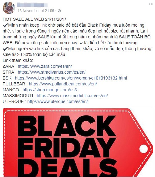 Dân buôn trắng đêm câu khách, chị em rạo rực hàng hiệu Black Friday - Ảnh 1.
