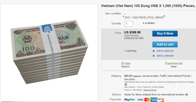 Muốn có tiền giấy 100 đồng phải chịu phí cao gấp hàng trăm lần