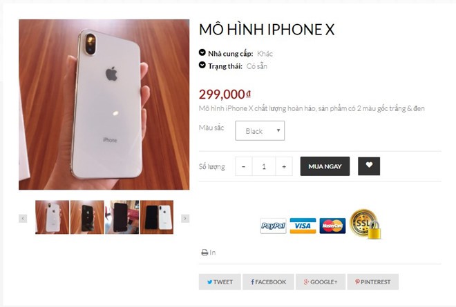 Bỏ 22 triệu mua iPhone X, nhận được mô hình tại Sài Gòn