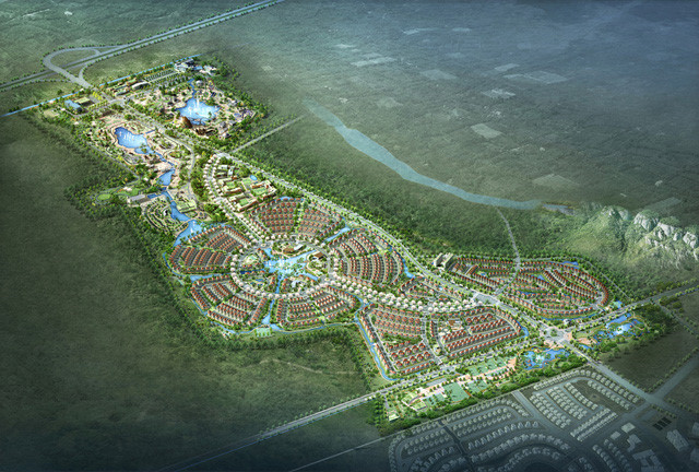 Phối cảnh Khu đô thị sinh thái Tuần Châu Ecopark do Công ty cổ phần Tuần Châu Hà Nội, thành viên của Tập đoàn Tuần Châu, làm chủ đầu tư. Dự án được mệnh danh là “tiểu Tuần Châu giữa lòng Hà Nội”, tổng vốn đầu tư 5.000 tỉ đồng, triển khai trên phần diện tích gần 200 ha và dự kiến sẽ được quy hoạch trở thành khu đô thị sinh thái hiện đại với đầy đủ tiện ích như thành phố thu nhỏ. Riêng khu công viên vui chơi giải trí rộng 11 ha.
