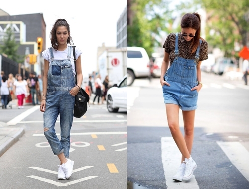 Quần yếm jeans giúp bạn trẻ trung