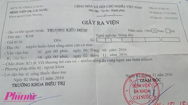  Nổ ngực v&igrave; bơm silicon dạo  - Ảnh 4.