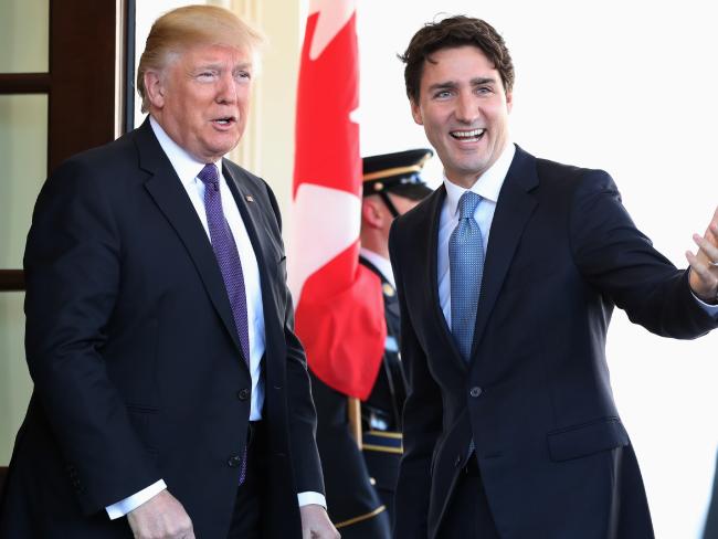 Ông Trudeau và ông Trump được biết đến là những nhà lãnh đạo có quan điểm rất khác nhau về thế giới. Ảnh: AP