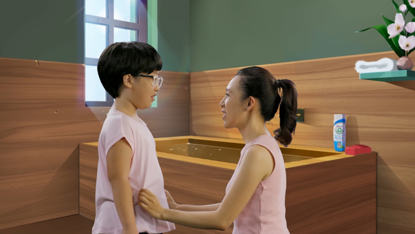 Bé và mẹ sẽ có những giờ tắm vừa vui vẻ lại vừa bổ ích nữa!