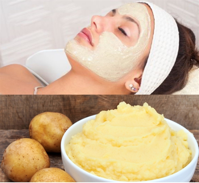 
Giảm vết th&acirc;m n&aacute;m, da trắng hồng với mặt nạ khoai t&acirc;y.
