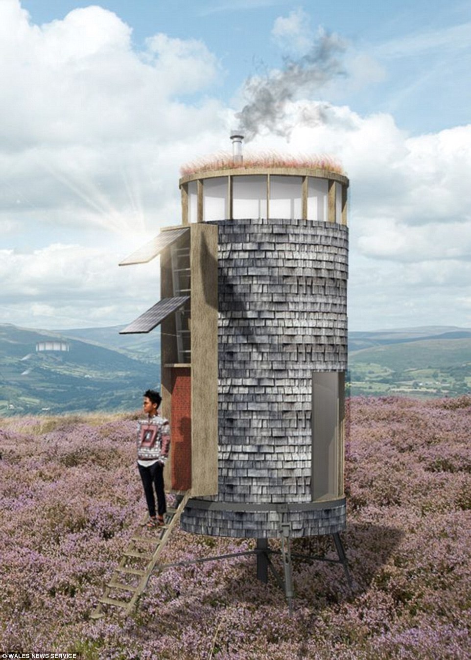 Nhà nghỉ Little Dragon. Ảnh: Wales News Service