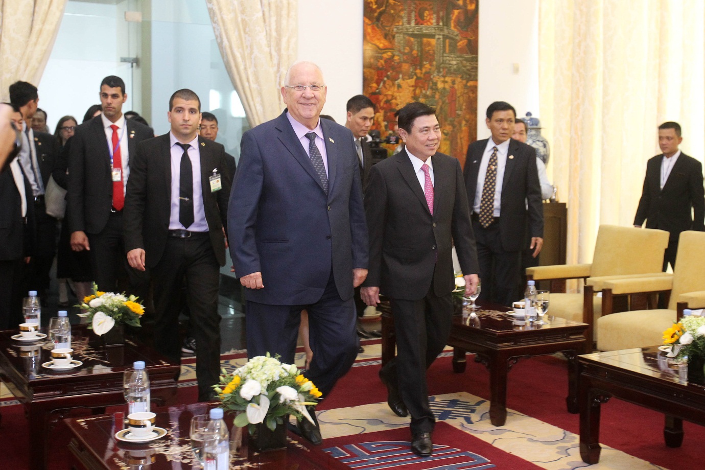 &Ocirc;ng Nguyễn Th&agrave;nh Phong cho biết Việt Nam v&agrave; Israel đ&atilde; duy tr&igrave; trao đổi đo&agrave;n c&aacute;c cấp v&agrave; k&yacute; nhiều văn bản hợp t&aacute;c quan trọng về n&ocirc;ng nghiệp, thương mại, t&agrave;i ch&iacute;nh, gi&aacute;o dục... Ảnh: HO&Agrave;NG TRIỀU