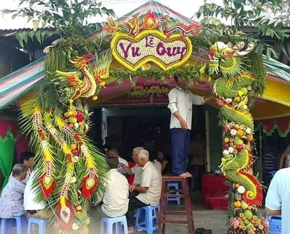 Chùm ảnh: Về miền Tây dự đám cưới có cổng lá dừa