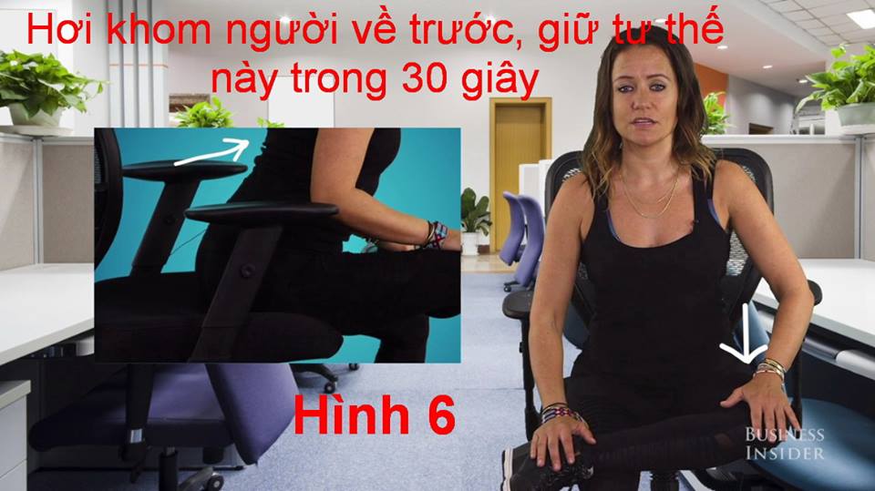 B&agrave;i tập tại chỗ d&agrave;nh cho bạn nữ văn ph&ograve;ng - Ảnh 6.