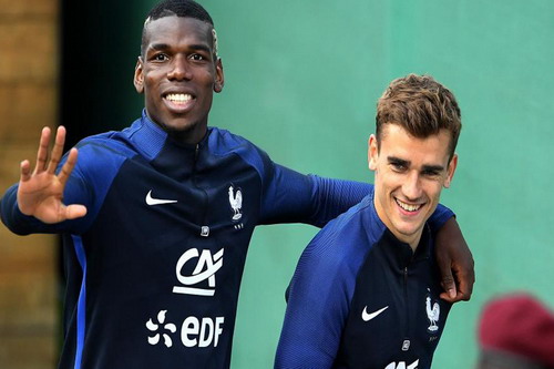 Gia nhập M.U, Griezmann sẽ được thi đấu b&ecirc;n cạnh đồng đội Paul Pogba