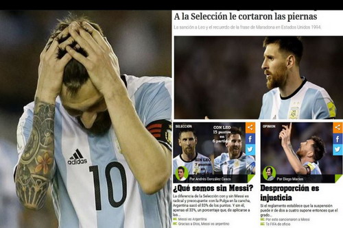 Messi lãnh án treo giò, cả làng cầu Argentina phát sốt