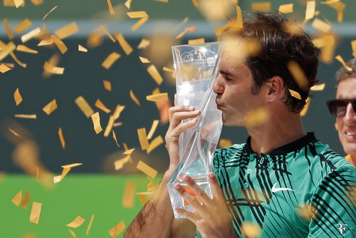 Chiếc c&uacute;p Master 1.000 thứ 26 trong sự nghiệp của Federer
