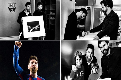Messi tri ân nhiếp ảnh gia Santiago Garces