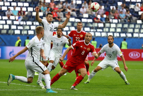 Confed Cup: Chủ nhà Nga hạ New Zealand trận khai mạc
