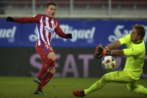 Kevin Gameiro liên tục ghi bàn cho Atletico Madrid