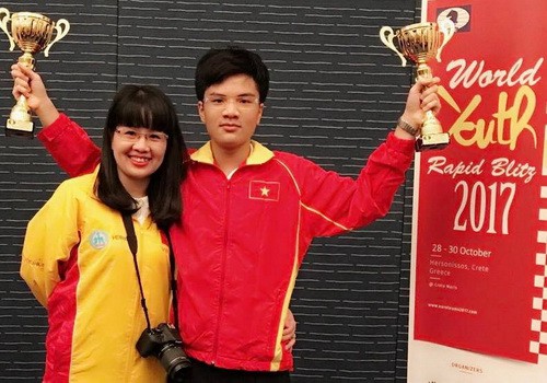 Ch&agrave;o đ&oacute;n nh&agrave; v&ocirc; địch thế giới Nguyễn Anh Kh&ocirc;i - Ảnh 3.