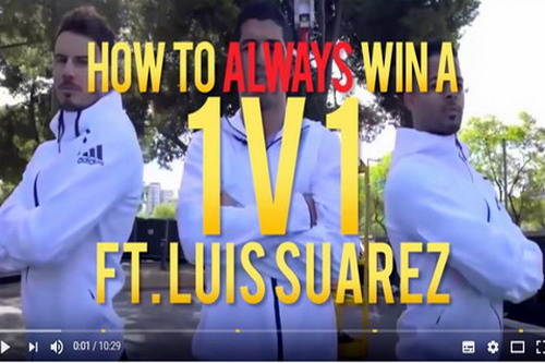 Suarez tung clip hướng dẫn ghi bàn triệu lượt xem