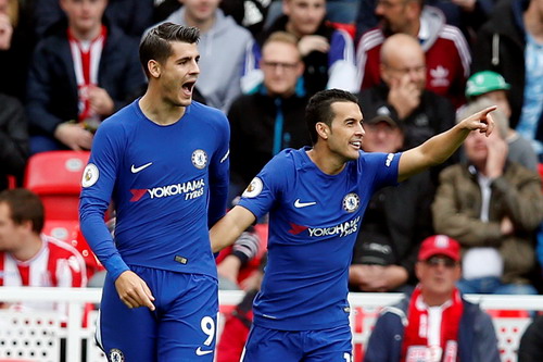 Morata lập hat-trick, Chelsea hạ đẹp Stoke
