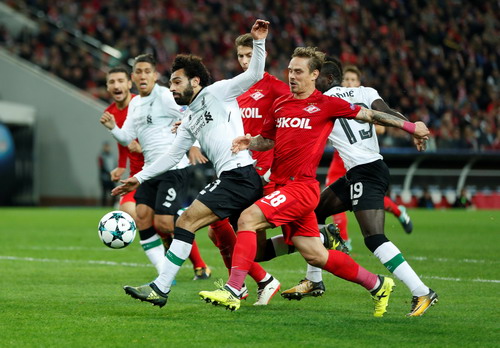 "Bộ tứ siêu đẳng" Liverpool bất lực trước Spartak Moscow