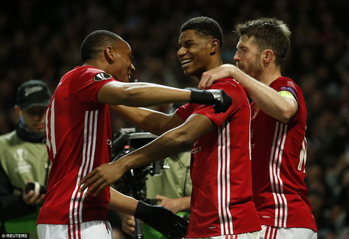 Rashford tỏa sáng, Man United vào bán kết Europa League