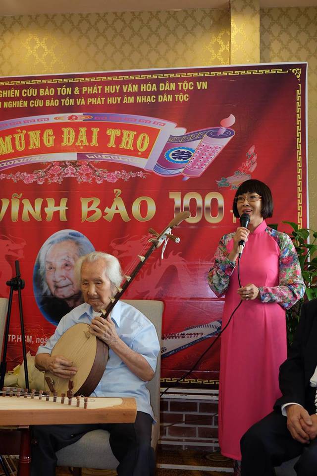 Nghệ sĩ mừng đại thọ giáo sư Vĩnh Bảo 100 tuổi