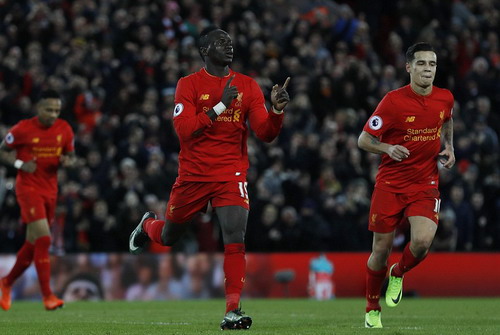 Sadio Mane với pha lập công thứ 12 từ đầu mùa