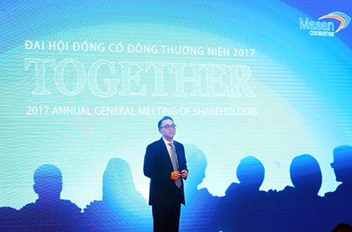 &Ocirc;ng Seokhee Won, Tổng Gi&aacute;m đốc Masan Consumer, tr&igrave;nh b&agrave;y kết quả v&agrave; chiến lược kinh doanh của Masan Consumer