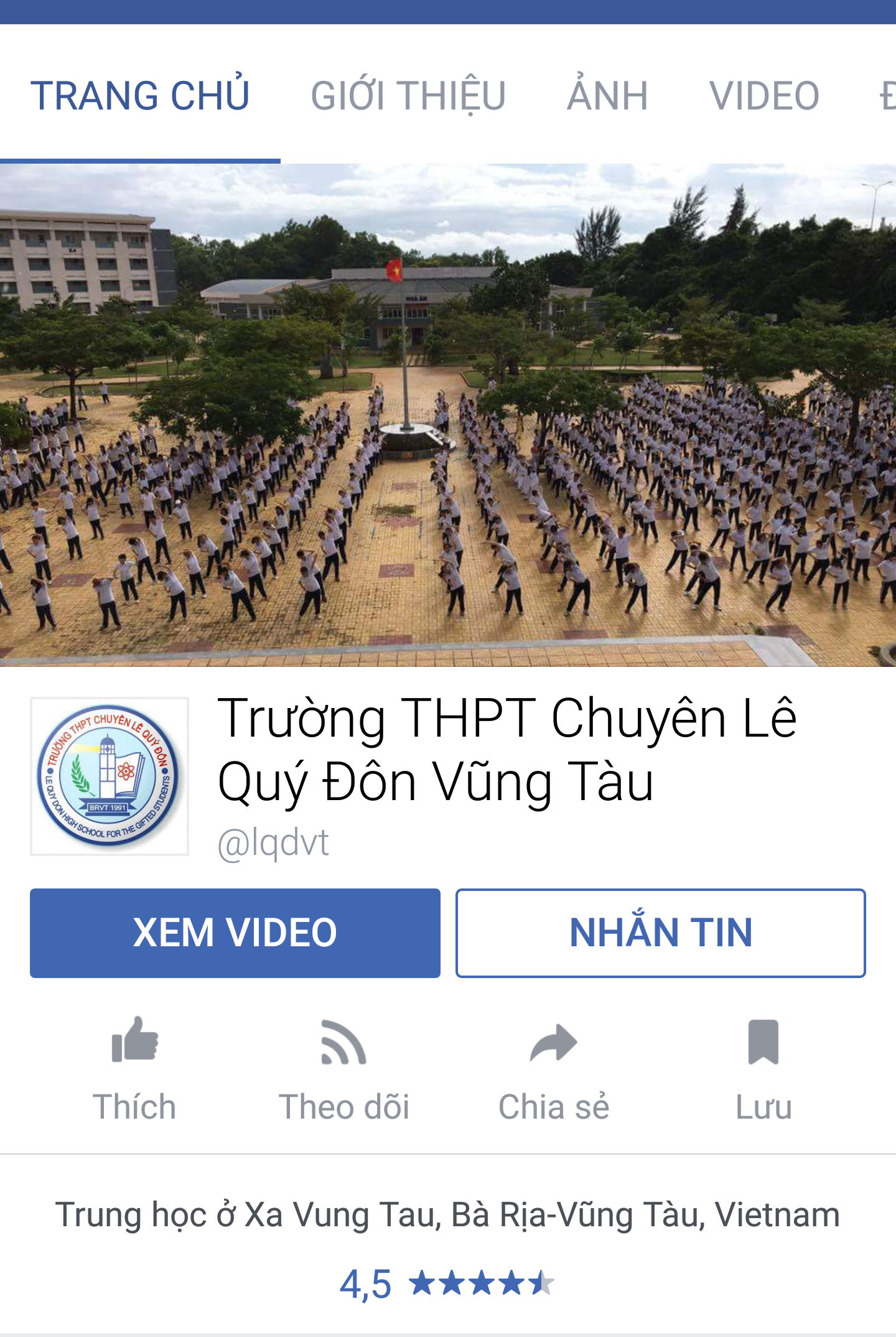 Giả Facebook trường THPT để đăng tải nội dung phản động