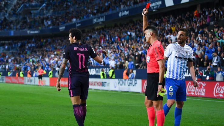 Neymar bị treo giò 3 trận, Barcelona lâm nguy