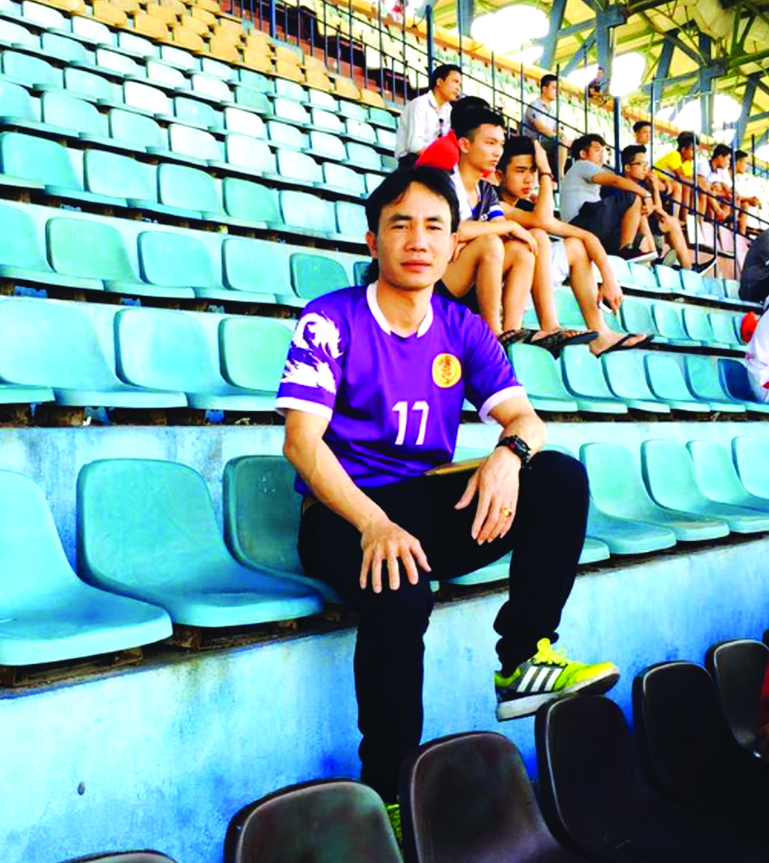 Tuyển trạch viên Trần Hữu Hùng, người có công phát hiện hơn 10 cầu thủ nhí Hải Dương cho bóng đá Việt Nam. Ảnh: ĐỨC HUY