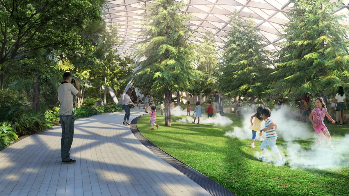 S&acirc;n bay Changi đưa th&aacute;c nước, rừng nh&acirc;n tạo v&agrave;o nh&agrave; - Ảnh 12.