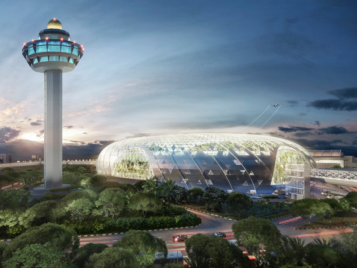 S&acirc;n bay Changi đưa th&aacute;c nước, rừng nh&acirc;n tạo v&agrave;o nh&agrave; - Ảnh 1.