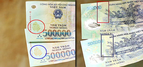 In hàng trăm tờ 500.000 đồng tiền giả đem bán