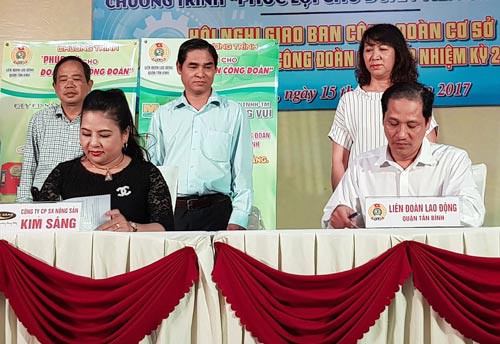 Thỏa thuận hợp tác chăm lo cho đoàn viên