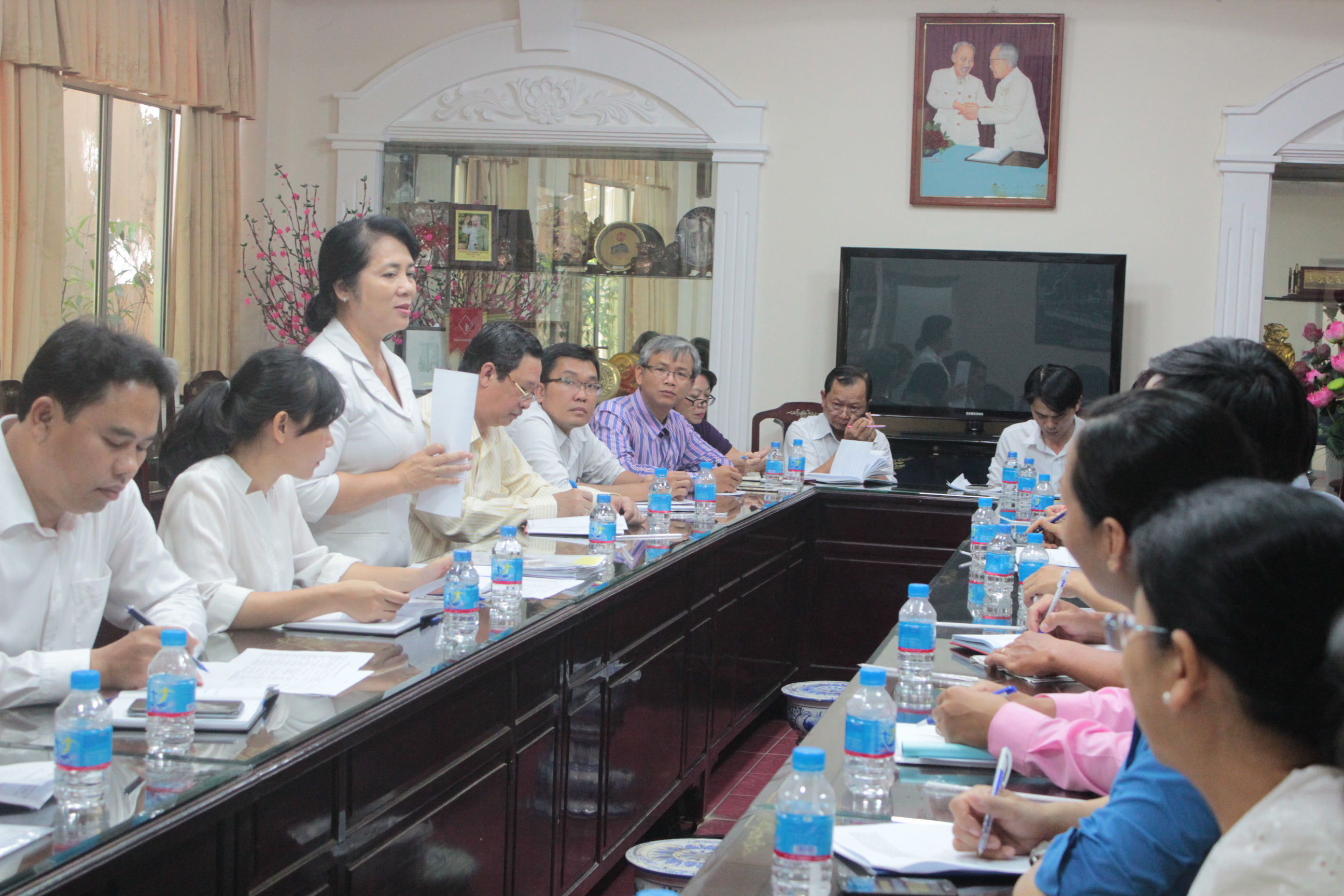 Họp mặt c&aacute;n bộ C&ocirc;ng đo&agrave;n đoạt Giải thưởng 28-7 - Ảnh 1.
