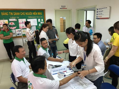 250 người tham gia hiến máu tình nguyện