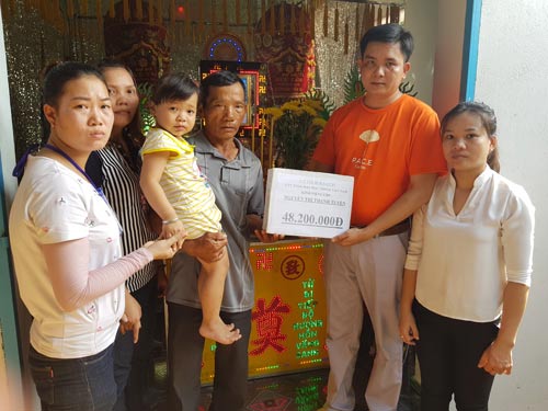 Hỗ trợ gia đình công nhân khó khăn